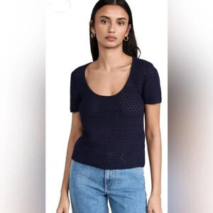 NWT Vince Women's Textured Scoop Neck Sweater Small